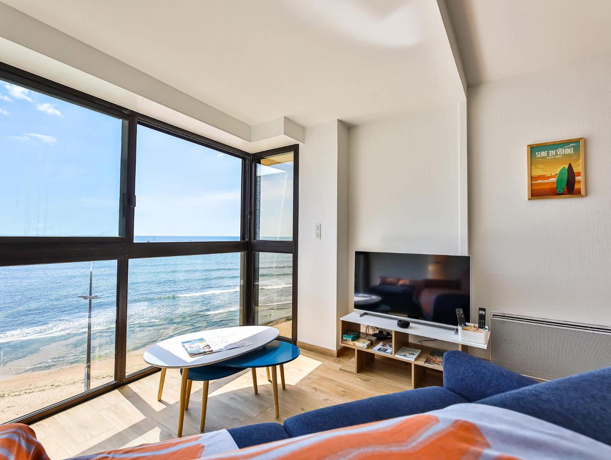 Appartement Au Pied De La Plage, Vue Imprenable Sur La Mer Les Sables-d'Olonne Luaran gambar